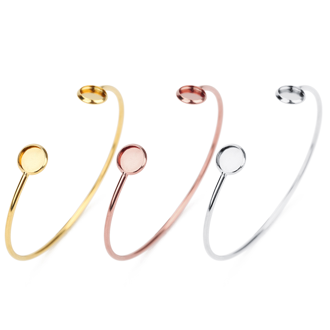16.6cm Stainless Steel Bracele - Cuff Bangle Bracelet 评论和价格