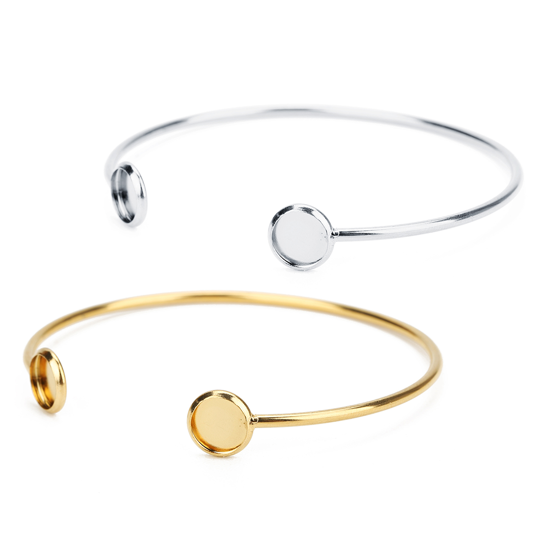 16.6cm Stainless Steel Bracele - Cuff Bangle Bracelet 评论和价格