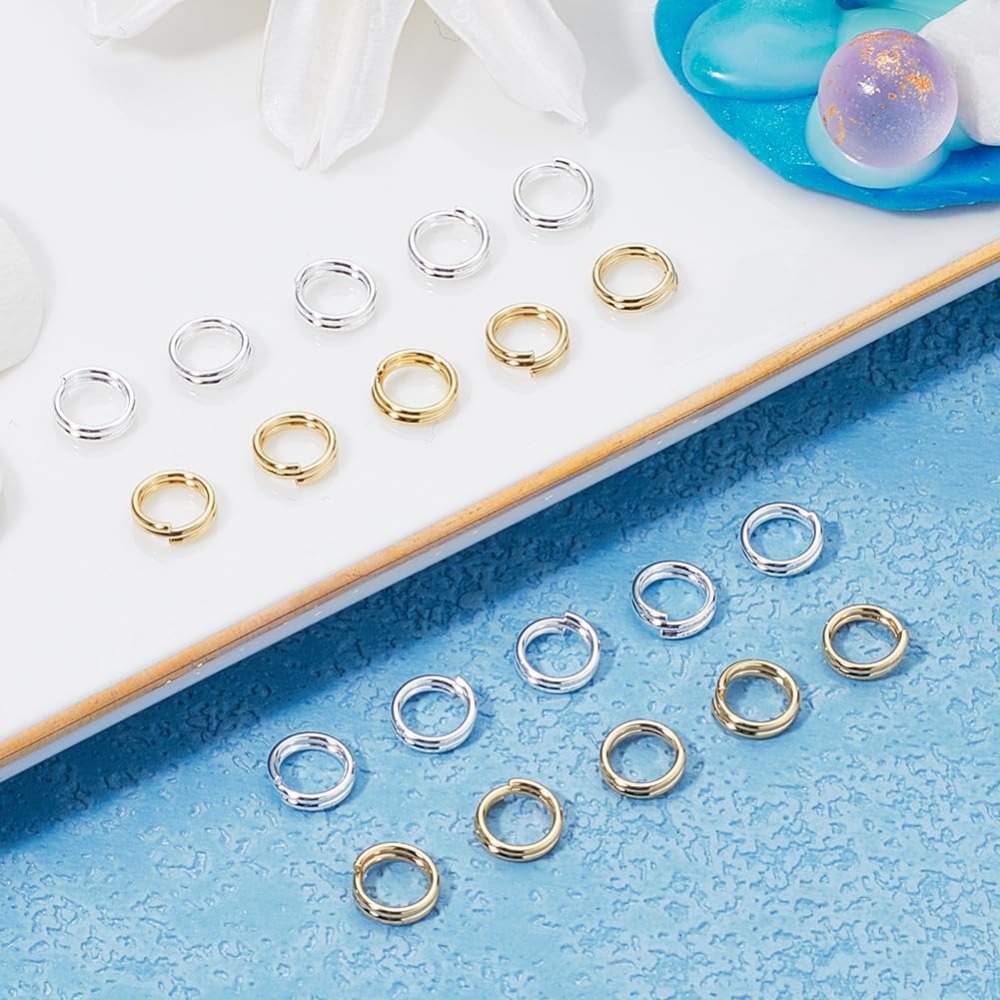 1 Box 80Pcs Split Jump Ring 24 - Gold Plated Ring 评论和价格