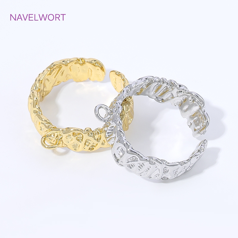 18K Gold Plated Brass Stripe O - Gold Plated Ring 评论和价格