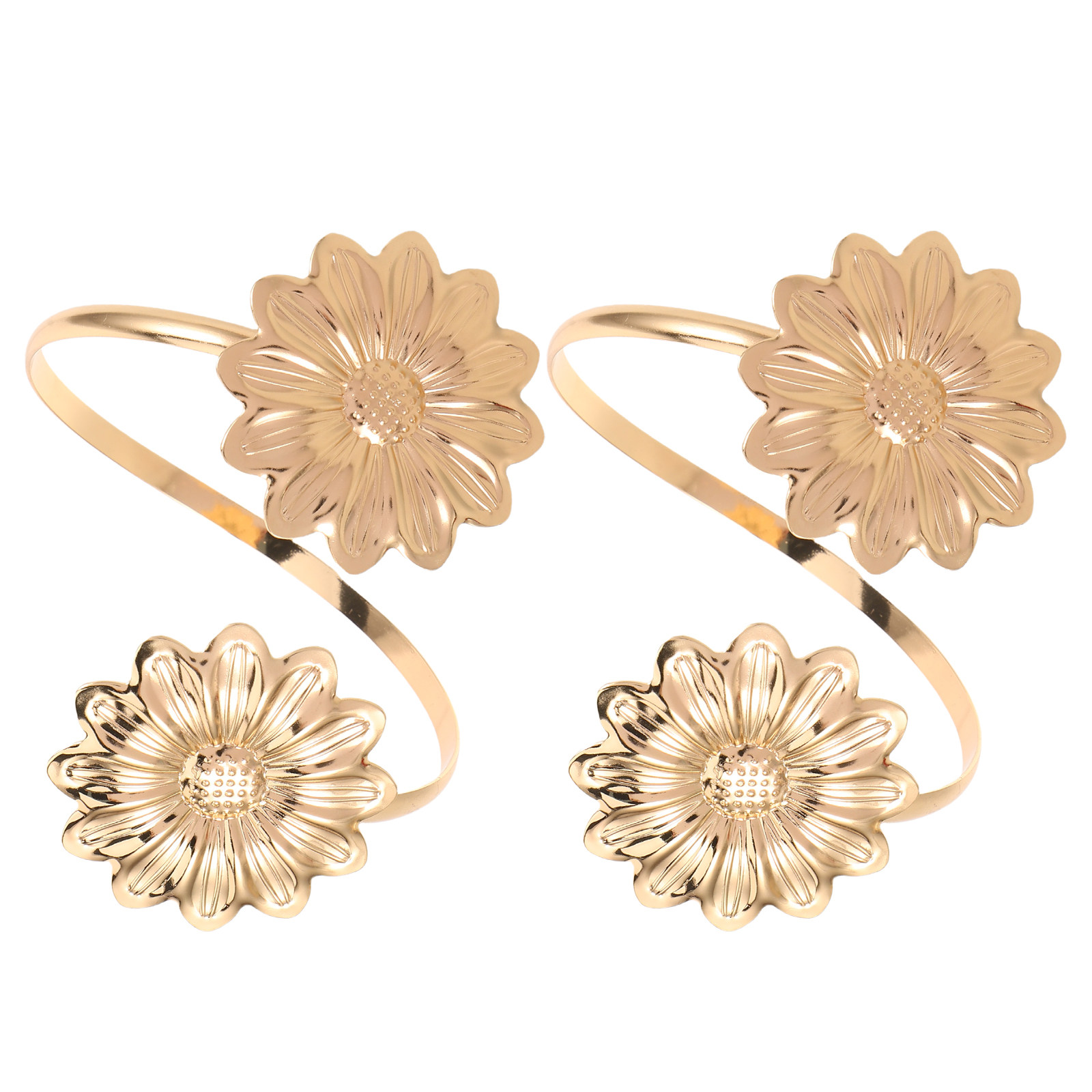 2Pcs Adjustable Metal Arm Cuff - Cuff Bangle Bracelet 评论和价格