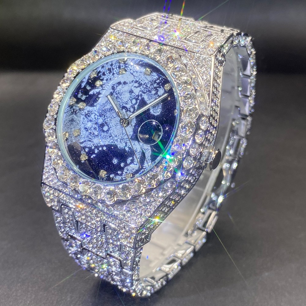 2026 Hip Hop Mens Quartz Watch - Jewelry Type Watches 评论和价格