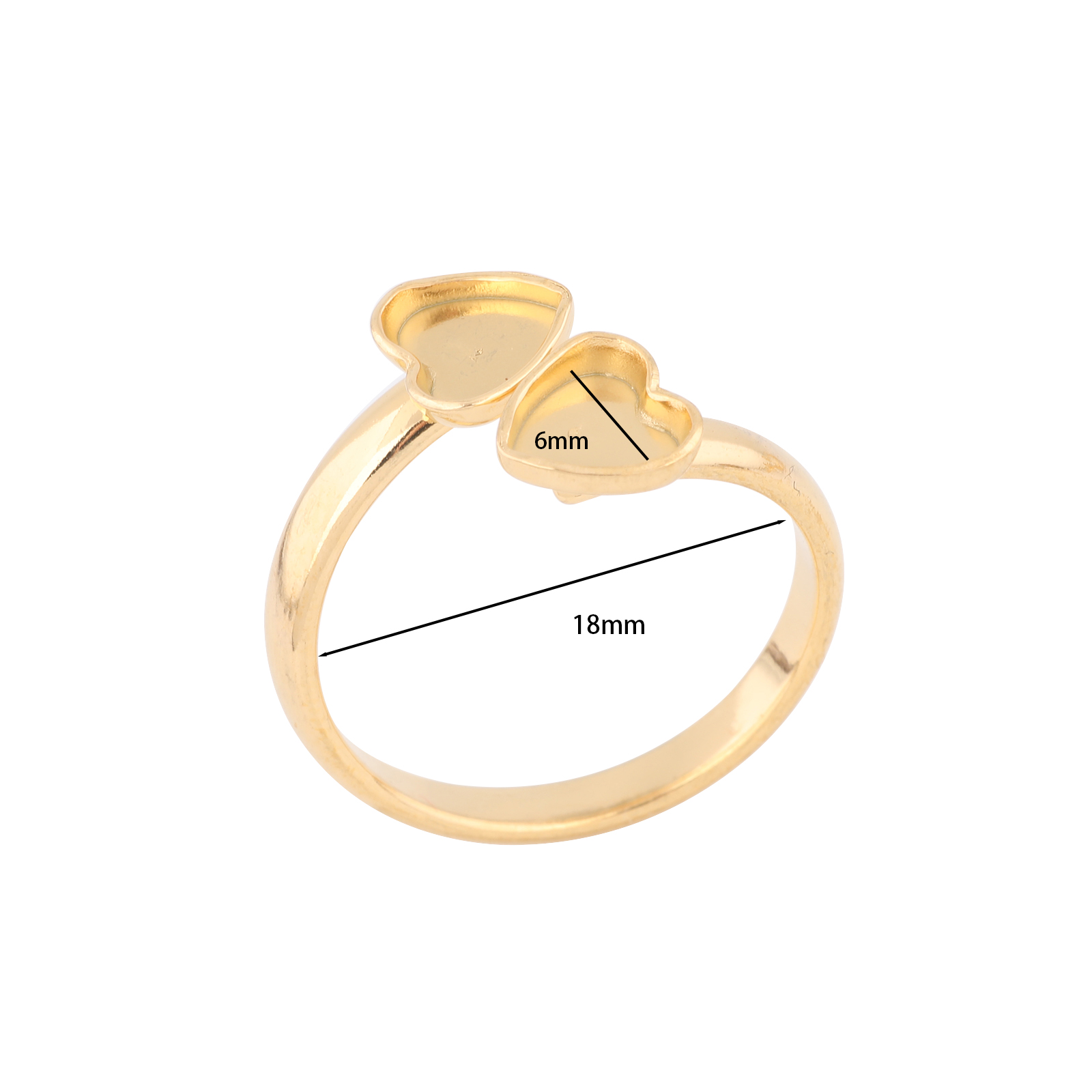 10pcs Stainless Steel Gold Pla - Gold Plated Ring 评论和价格