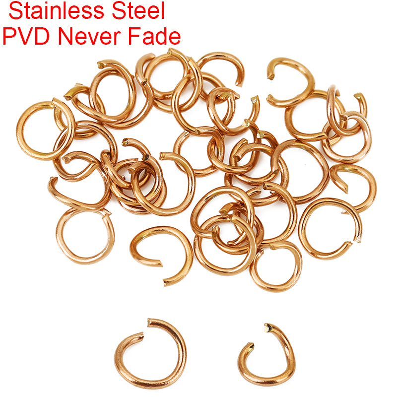 100pcs Rose Gold Plated Stainl - Gold Plated Ring 评论和价格