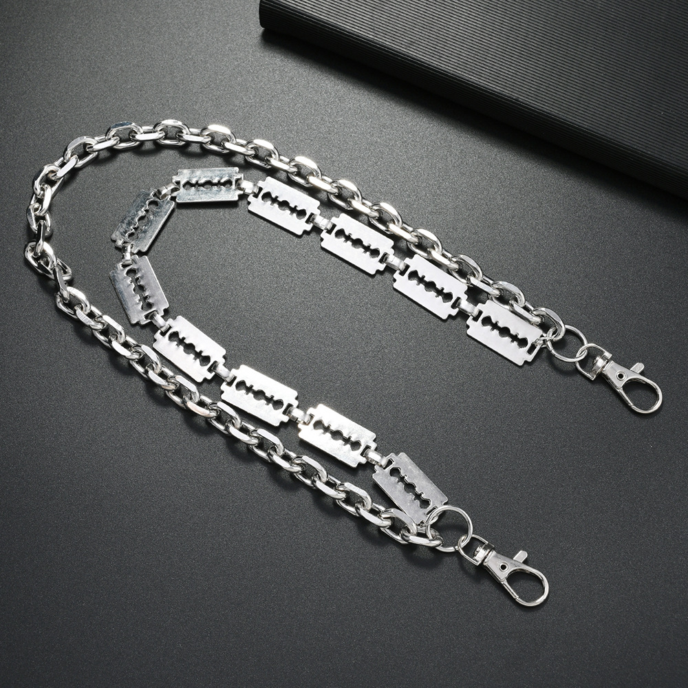 Punk Metal Chain Keychains for - Hip Hop Chain Necklace 评论和价格