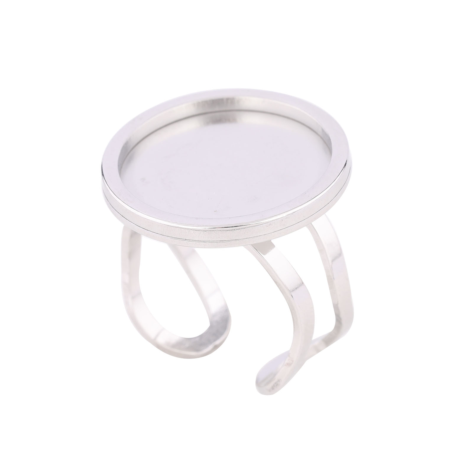 5pcs 18mm Round Cabochon Ring  - Gold Plated Ring 评论和价格