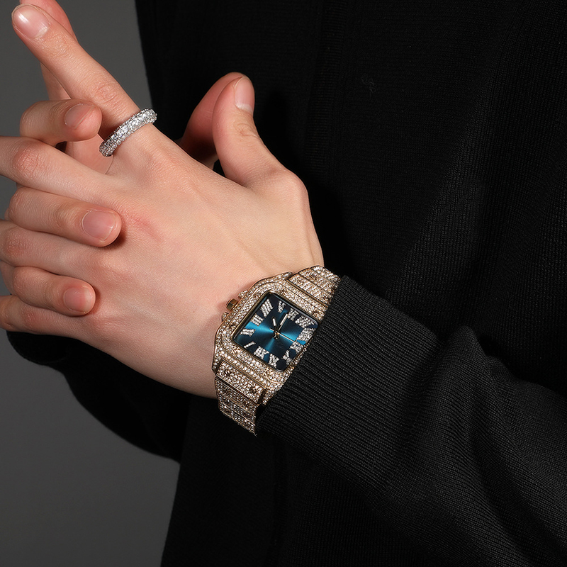 Hip Hop Luxury Quartz Wrist Wa - Jewelry Type Watches 评论和价格