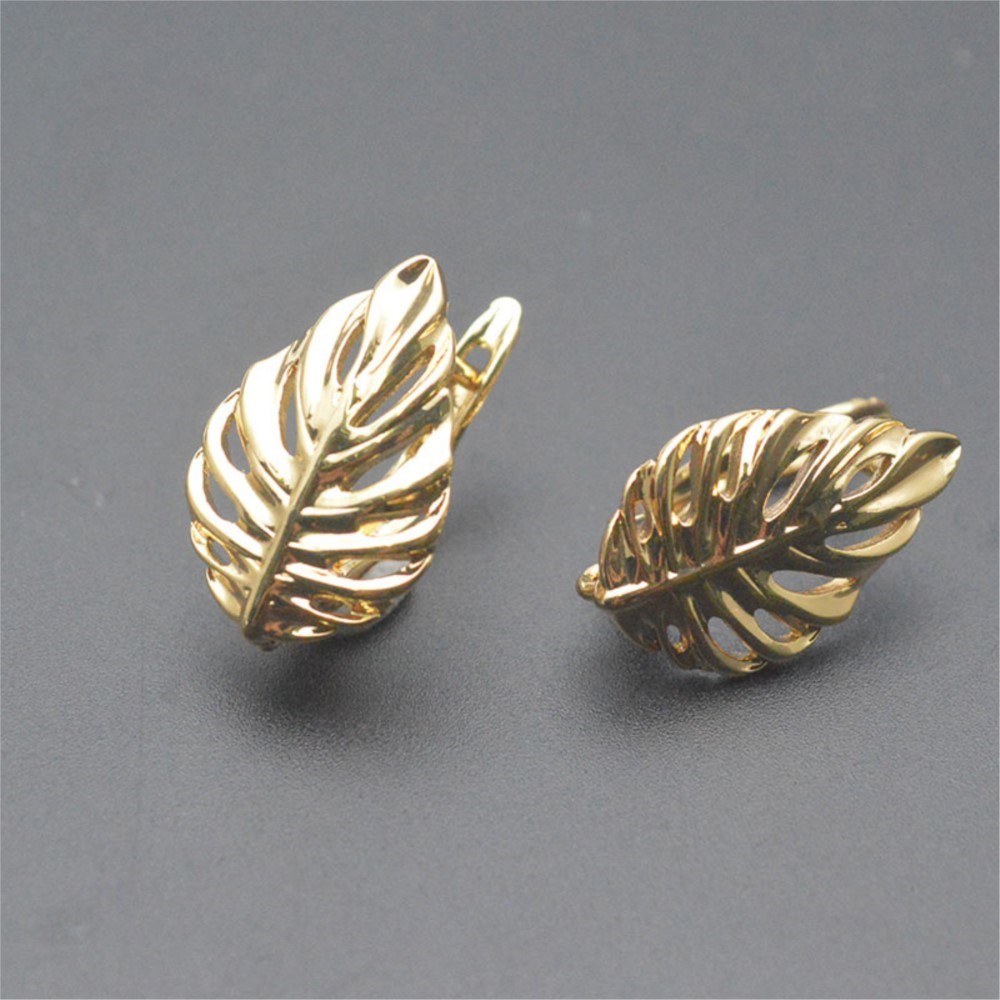 1/2Pcs 18K Gold Plated Brass L - Gold Plated Ring 评论和价格