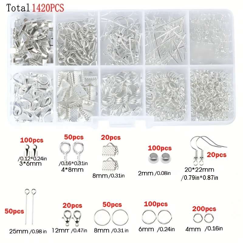 1420pcs 1box Jewelry Findings  - Jewelry Repair & Watches Durham Nc 评论和价格