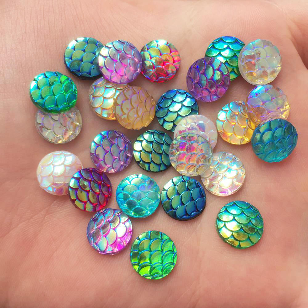 Shiny 100Pcs AB Resin 10mm Rou - Paradise Jewelry & Watches Llc Miami 评论和价格