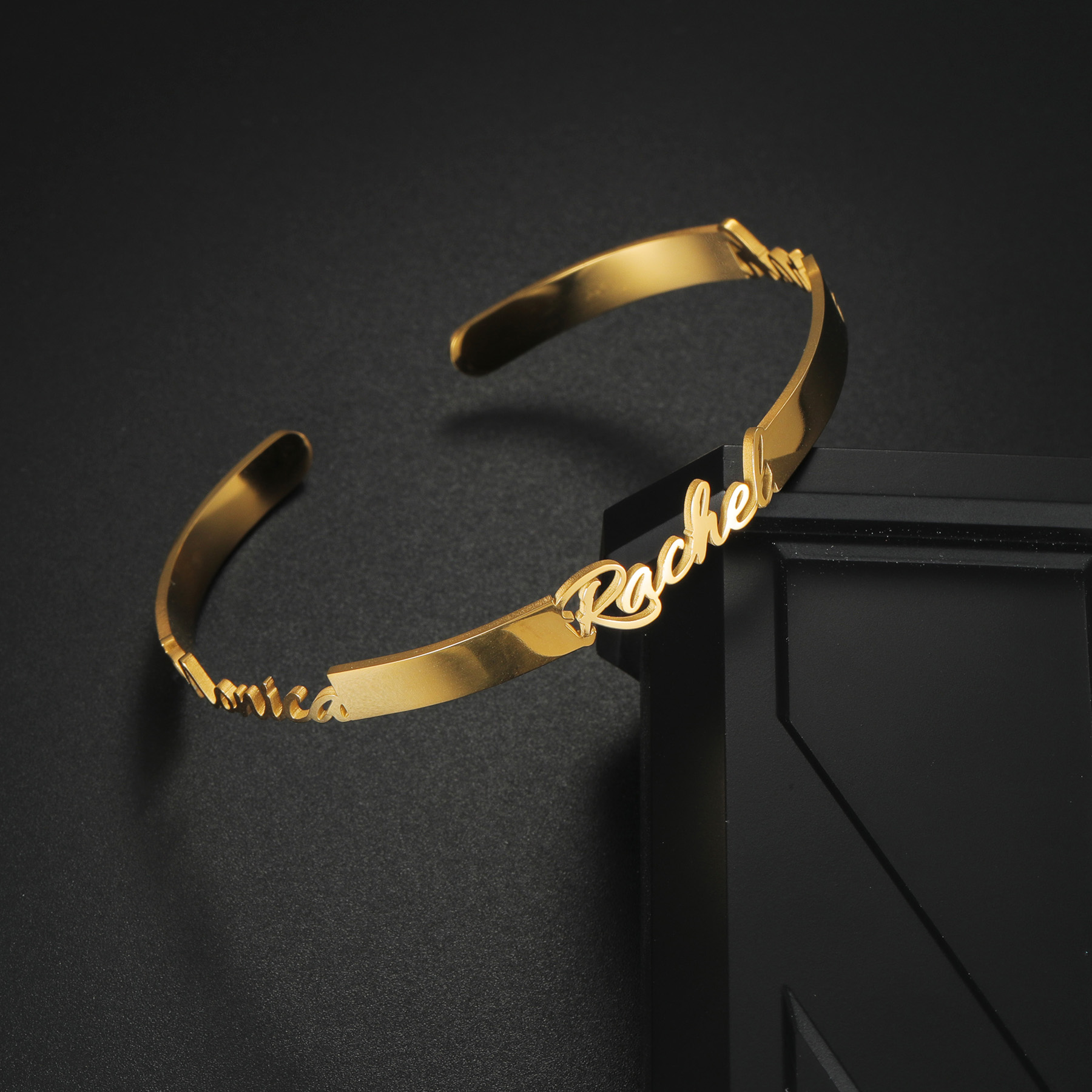 Atoztide Personalized Custom N - Cuff Bangle Bracelet 评论和价格