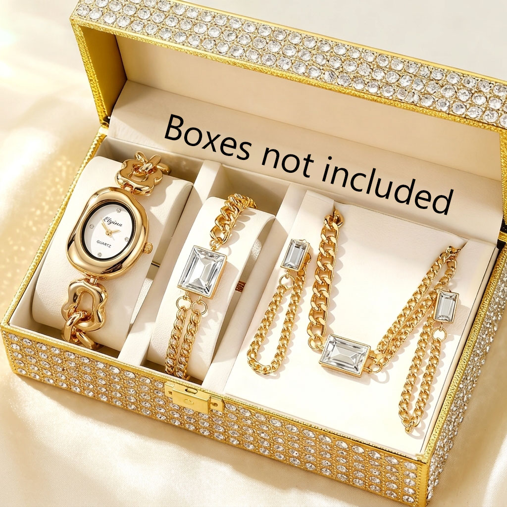 5PCS Fashion Irregular Women Q - Mystery Jewelry Jar Watches 评论和价格
