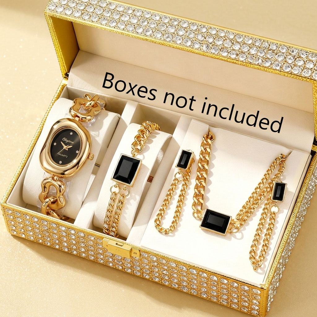 5PCS Fashion Irregular Women Q - Mystery Jewelry Jar Watches 评论和价格
